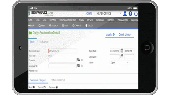 DailyProductionBlock